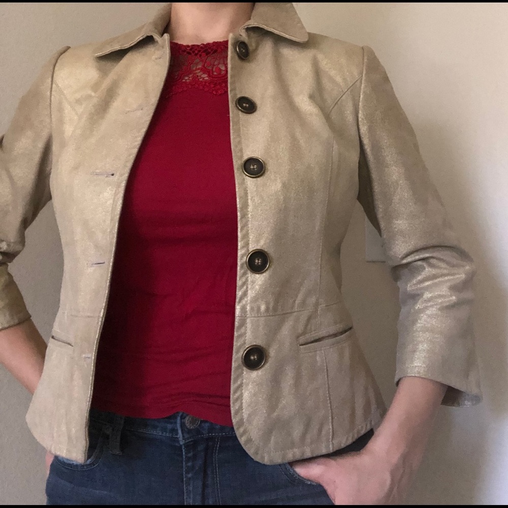 Worth Gold real leather jacket size 2